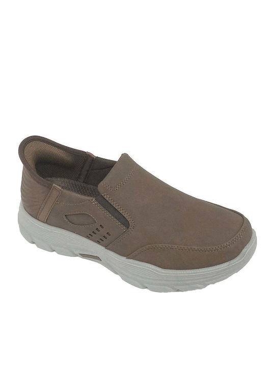 Kunstleder Herren Slip-Ons Braune