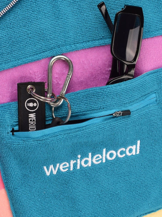 We Ride Local Beach Poncho Blue