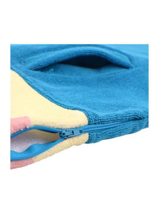 We Ride Local Beach Poncho Blue