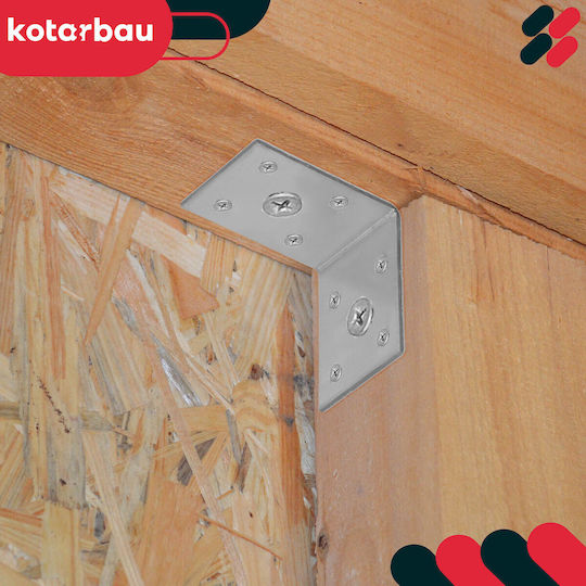 Kotarbau Адаптер за Градинска Пергола от Стомана 5x5см 50 Бройки
