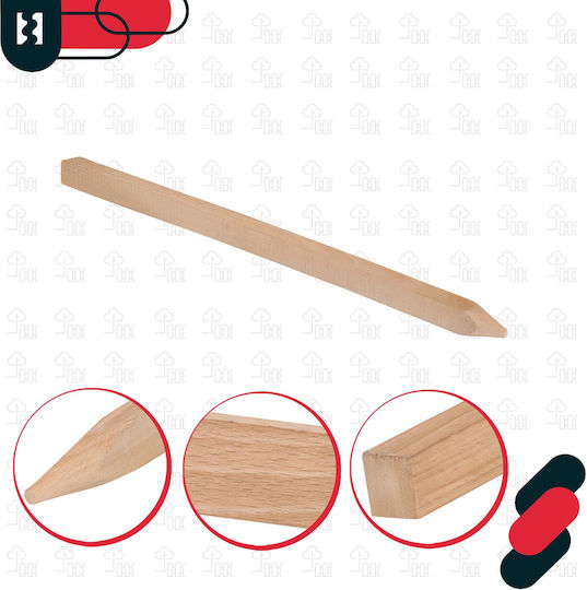 Kotarbau Holzpflanzenspieße Tomaten Gemüse Gartenstützen Bäume Sträucher 25 cm Set 5 Stück
