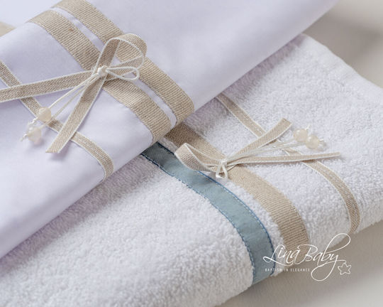 Lina Baby Christening Oilcloths Ecru