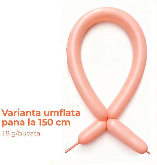 Compoziție Cu 50 Baloane Portocalii 30cm