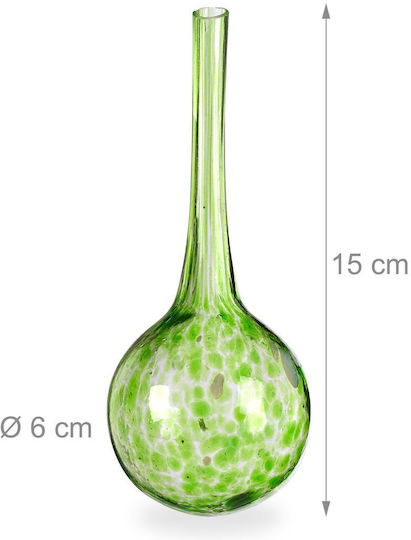 Relaxdays Set 4 Bile De Udare Din Sticlă Verzi 15x6x6 Cm