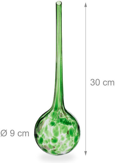 Relaxdays Set 4 Globuri Verzi de Sticlă pentru Udare 30x9x9 Cm