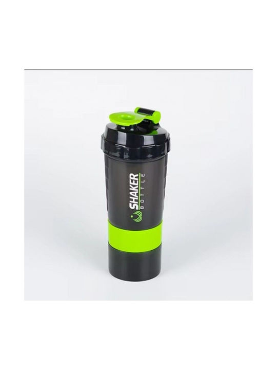 Protein Shaker 500ml Plastic Green