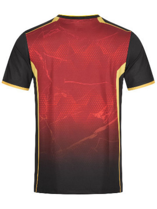 Ping Pong Shirt Butterfly Sutairu Black Red