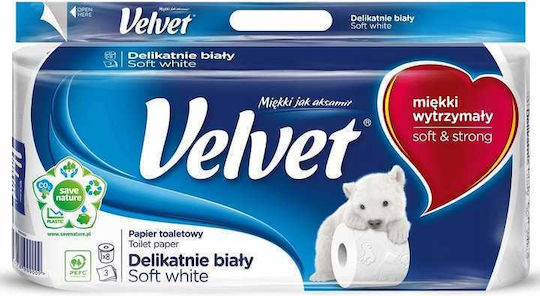 Raw-Pol Toilet Paper 8 Rolls 3 Ply 5906142910694