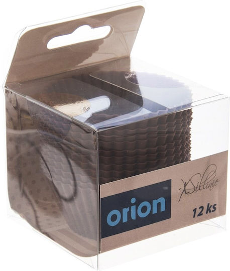 Orion Форма за сладкарство за Купкейкове/муфини от Силикон 5.5x5.5см 12 броя
