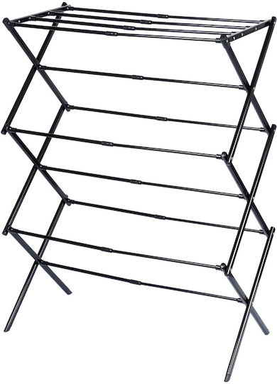 Vilde Folding Floor Metallic Clothes Drying Rack with Hanging Length 8.25m