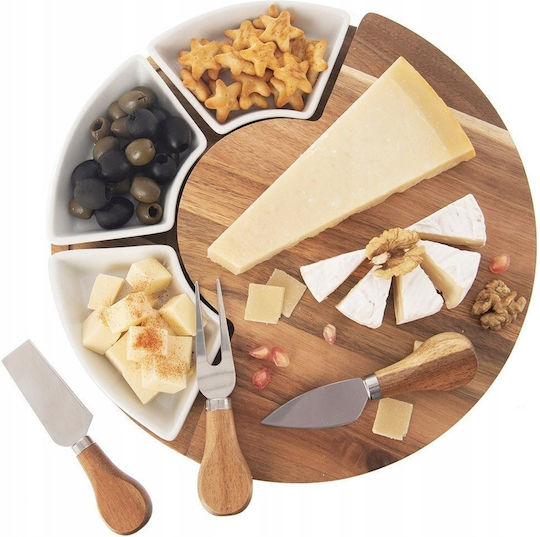 Orion Set Wooden Beige Chopping Board 51.5x28cm 7 Pieces