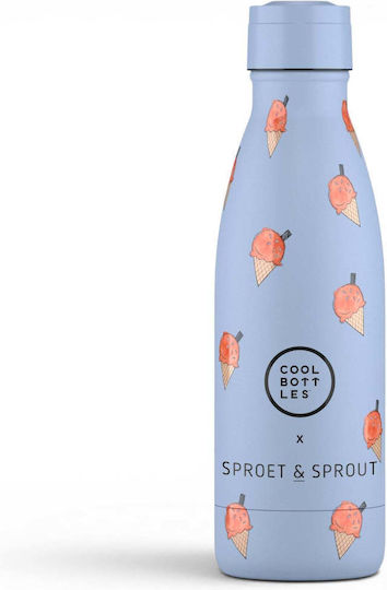 Cool Bottles Παιδικό Παγούρι Ανοξείδωτο Μπλε 350ml
