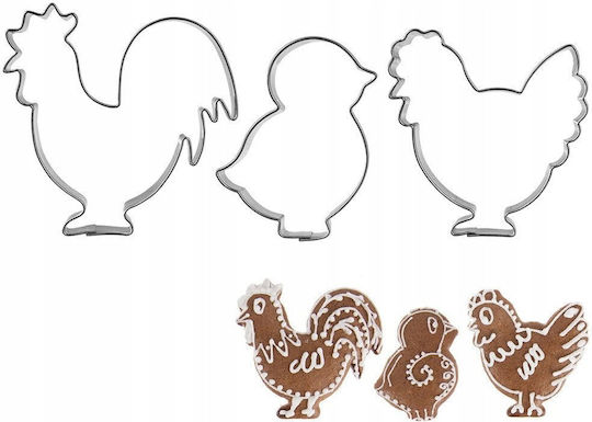 Orion Cookie Cutter Din Oțel Inoxidabil 3 Bucăți