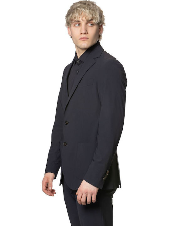 Men’s Suit Jacket With Regular Fit Blue