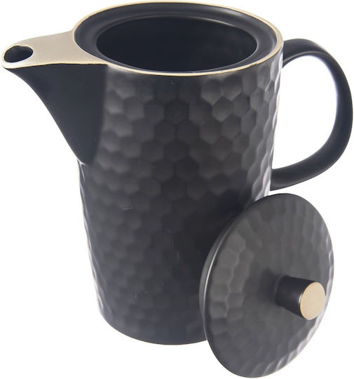 Orion Чайник Керамичен Черен 1300ml