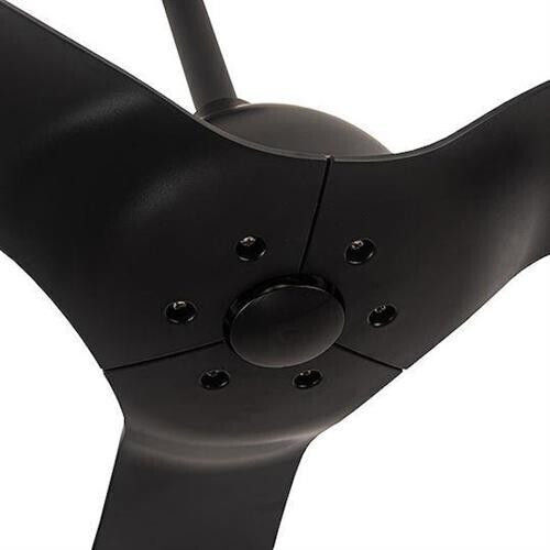 Eurolamp Deckenventilator 127cm mit Leuchte Schwarz