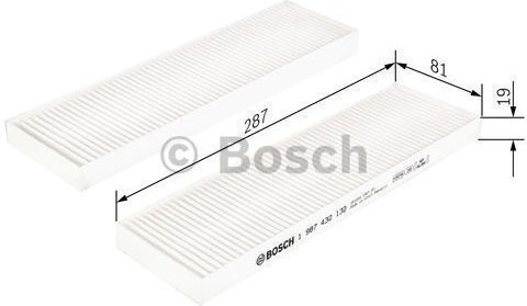Филтър за Автомобилна Кабина Bosch 1 987 432 132