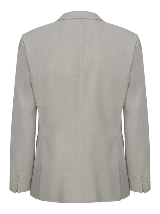 Hutson Men’s Suit Jacket With Slim Fit Open White