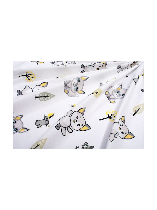 Dimcol Baby Duvet Cover Bebe White Grey 120x160cm