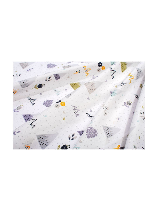 Dimcol Baby Duvet Cover Whimsical Mountainside 588 White-Grey 120x160cm