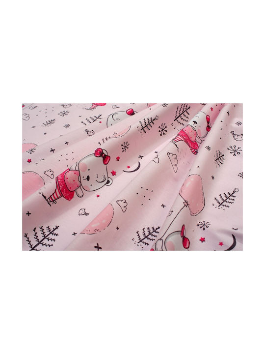 Dimcol Baby Duvet Cover Ballerina Bear 598 Pink 120x160cm