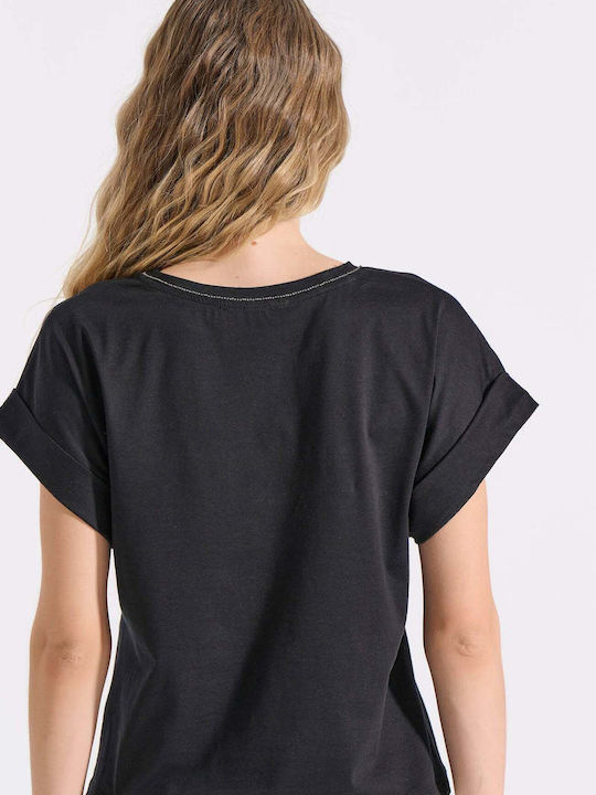 Women's Cotton Blouse Black