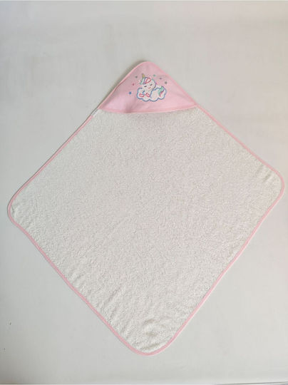 SteweHome Baby Hooded Towel Unicorn 100x100cm