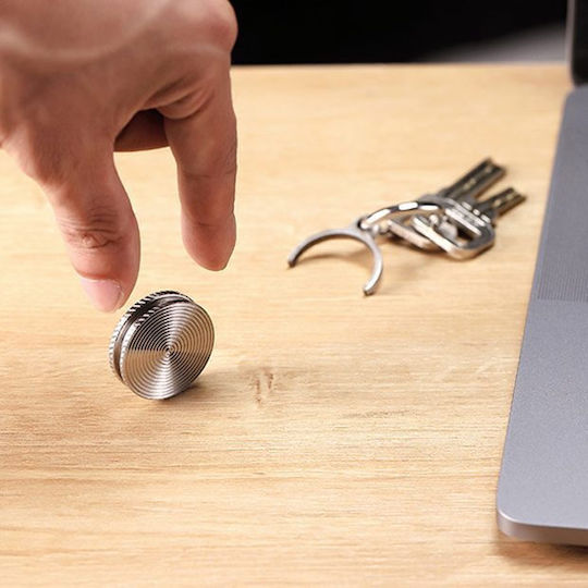 Alista Home Fidget Spinner Schlüsselanhänger Metall Grau