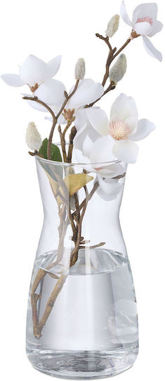 Relaxdays Glasvase Transparent 10,5xH20cm Relaxdays Glasvase Transparent 10,5xH20cm