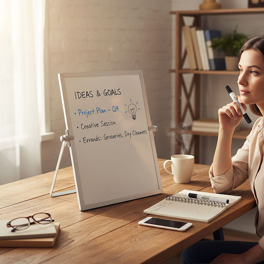 Relaxdays Tablă Magnetică Pentru Markere Agățată