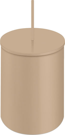 Sanco 90606-M102 Metallic Bathroom Bin 5lt Beige
