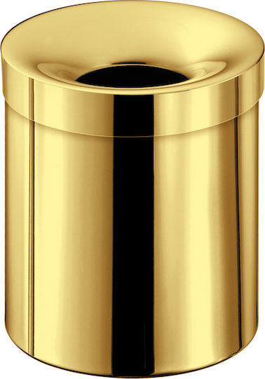Sanco 90650-M102 Metallic Bathroom Bin 5lt Beige