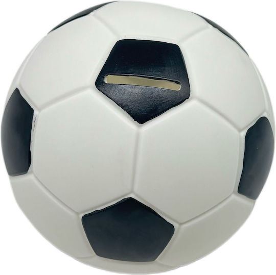 Relaxdays Pușculiță Fotbal Alb Negru 15x15x15 Cm Relaxdays Pușculiță Fotbal Alb Negru 15x15x15 Cm