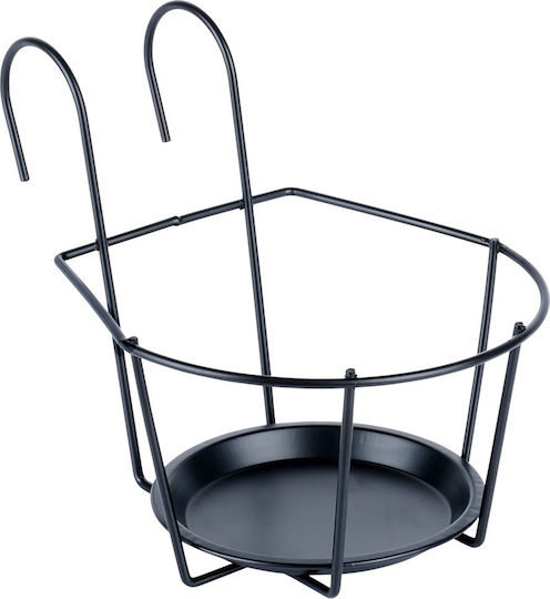 Vilde Suport Pentru Plante Pandantiv Metalic Negru 29x22x24cm