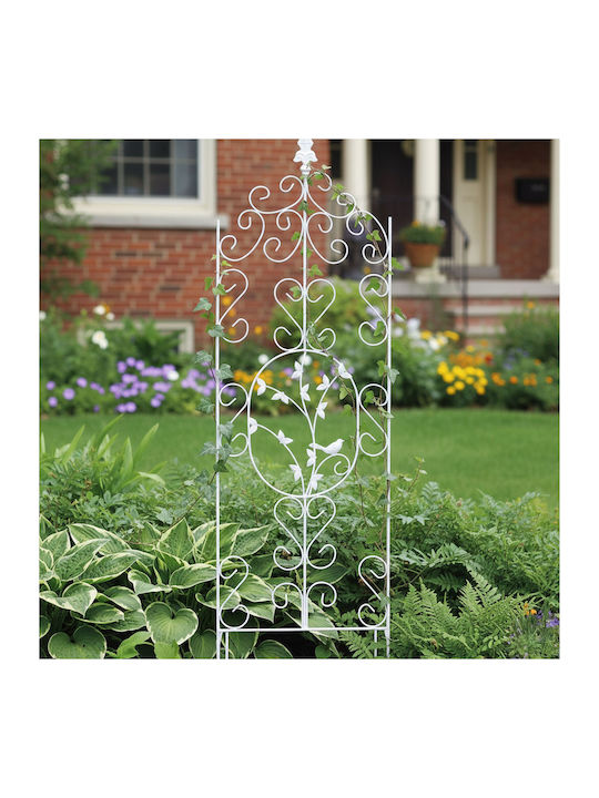 Trellis De Grădină Alb 35x116cm
