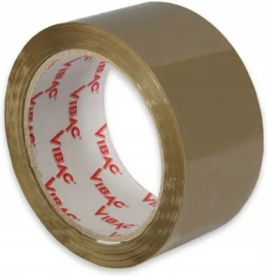 Set 6 Role Bandă Adezivă Solvent Vibac Filme De Ambalare Cutii Sigilare Colet Durabilă Aderență Ridicată 48 Mm X 60 M Maro