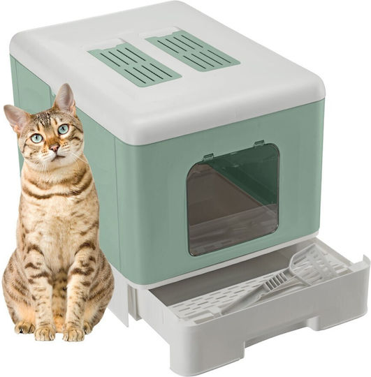 Ferplast Katzenklos Geschlossene Grüne M52 x B39 x H40cm