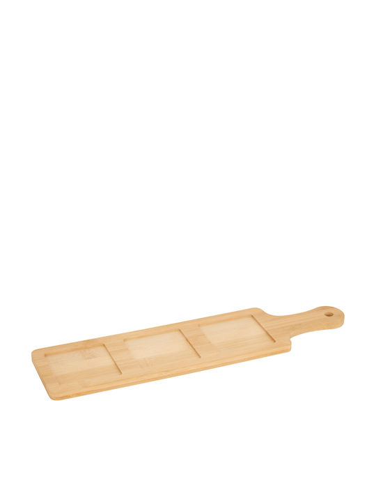 Γυάλινη Ορντεβιέρα 3 Θέσεων Διάφανη Ø40cm Π10xΜ6cm