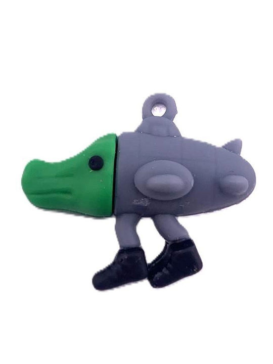 Silicone Keychain Flippy Brainrot Bombardiro Crocodile Figurine 4 Cm Gray Green Silicone Keychain Flippy Brainrot Bombardiro Crocodile Figurine 4 Cm Gray Green