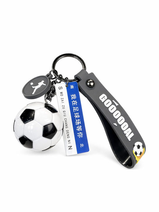 Breloc Flippy Model Minge De Fotbal Mesaj Următoarea Oprire Stadion De Fotbal Cupa Mondială Accesoriu Chei Rucsac Material Acrilic 50 G Albastru Negru