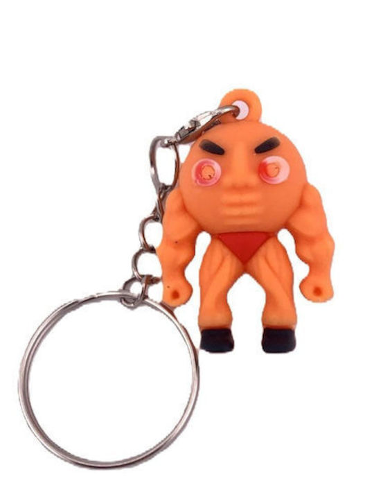 Silicone Keychain Flippy Brainrot U Din Din Dun Ma Din Din Dun Figurine 4 Cm Orange
