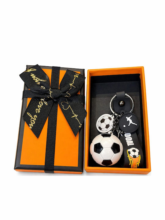 Keychain Flippy Soccer Ball Model Ball Pendant World Cup Accessory Keys Backpack Gift Box Acrylic Material 50 G White Black
