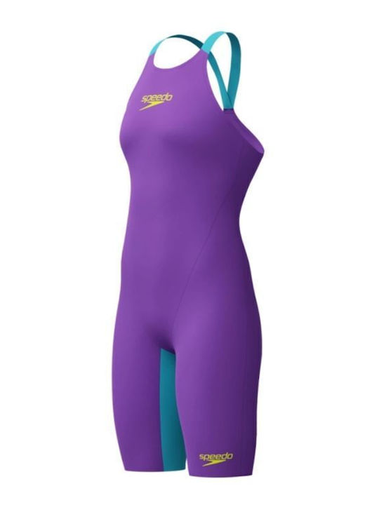 Speedo Fastskin Lzr Pure Valor 2.0 Closedback Дамски Състезателен Едночастен Бански За Плуване Лилав
