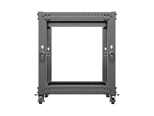 Lanberg Offener Rack 19″ 12u Verstellbare Tiefe 600-1000mm Schwarz