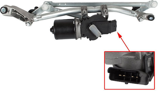 Nissan Qashqai J10 06-14 Wischer-Gestänge + Motor