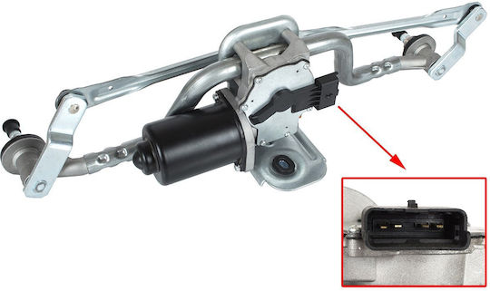 Peugeot Expert 2007 Wischer-Gestänge + Motor