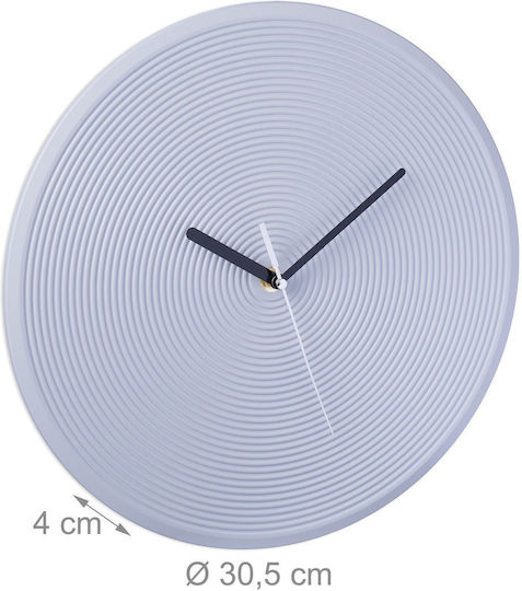 Relaxdays Wanduhren Graue Ø30,5cm