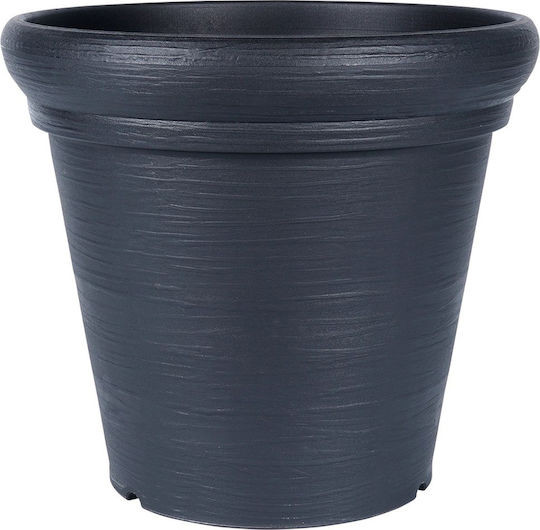 Vilde Plastic Plant Pot Black