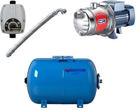 Water Pressure Pump Horizontal Container 24 Liters 1hp 4crm 100x Pedrollo