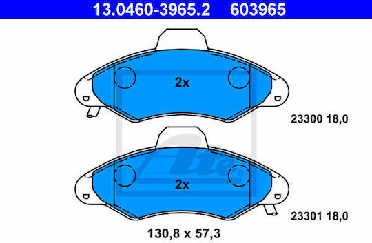 Brake Pads Ford Escort '91 Express Avl Ate 13046039652